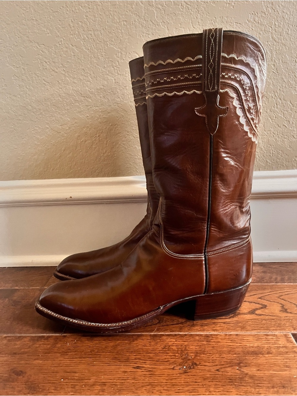 Vintage Lucchese Boot Makers Dress Boots Men’s - Picture 2 of 7